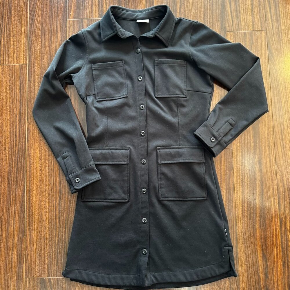 Columbia Shirt Dress Dark Charcoal Gray – Size Small